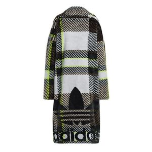 Adidas Ivy Park Halls of Ivy Plaid Faux Fur Jacket